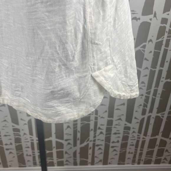 Soft Surroundings Slubbed Cotton Funky Button Front Shirt PXL - Picture 4 of 11